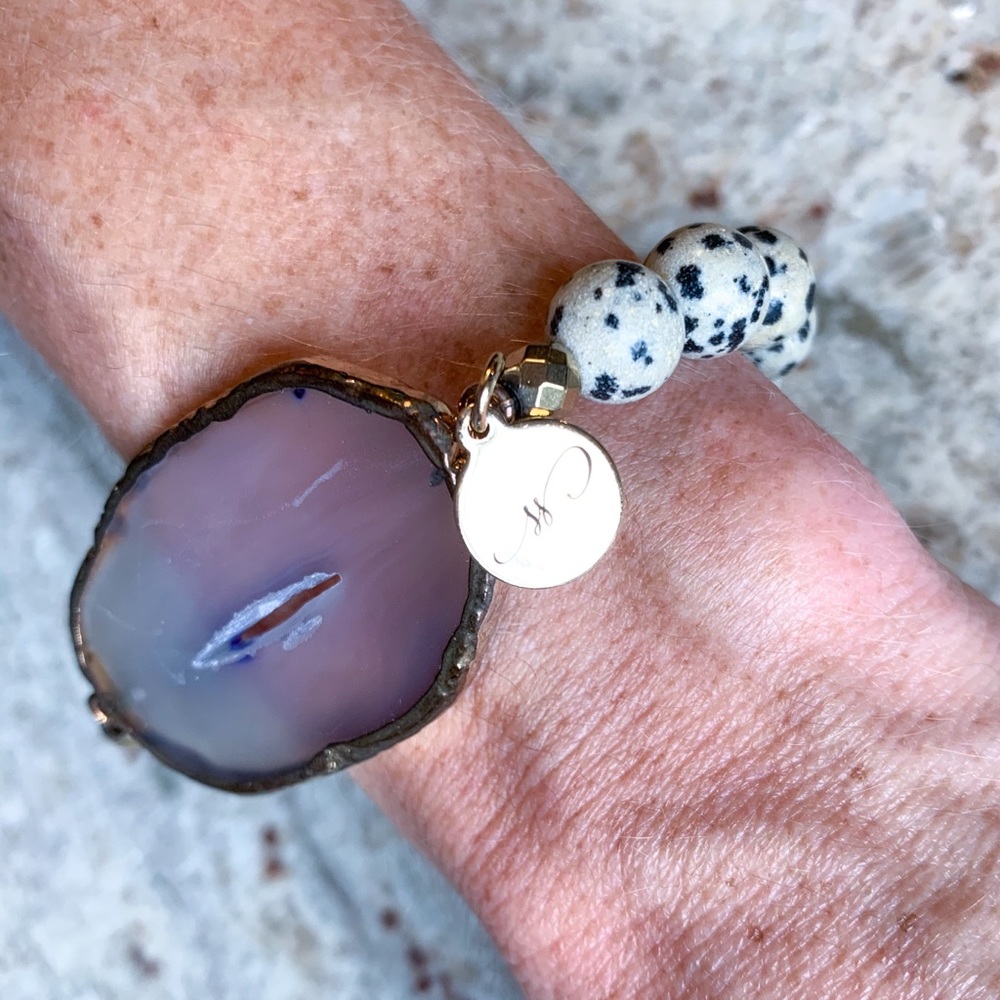 🦄HP🦄Purple Agate Jasper Bracelet - Picture 11 of 16